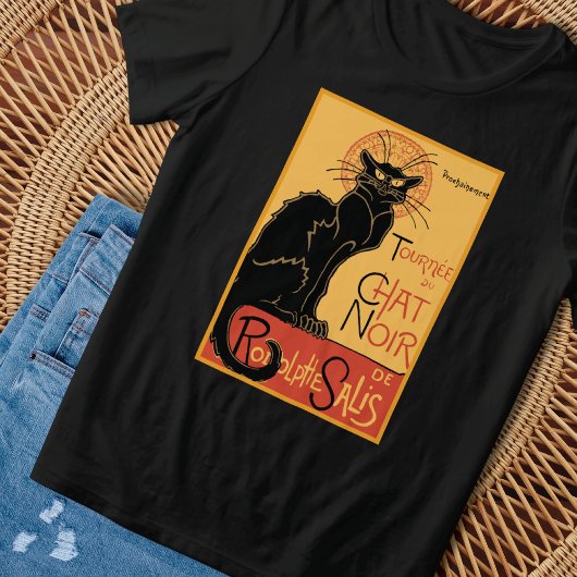 Le Chat Noir Steinlen Illustration T - Shirt