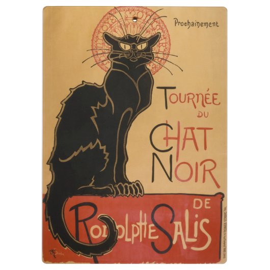 Le Chat Noir - Steinlen Klemmbrett (Rückseite)