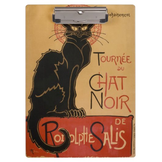 Le Chat Noir - Steinlen Klemmbrett (Vorderseite)