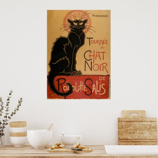 Le Chat Noir - Steinlen Poster (Küche)