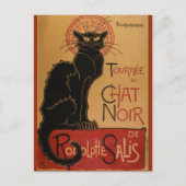 Le Chat Noir - Steinlen Postkarte (Vorderseite)