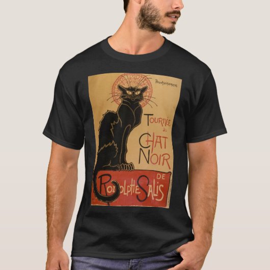 Le chat Noir - Steinlen T-Shirt (Vorderseite)