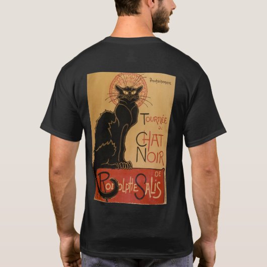 Le chat Noir - Steinlen T-Shirt (Rückseite)