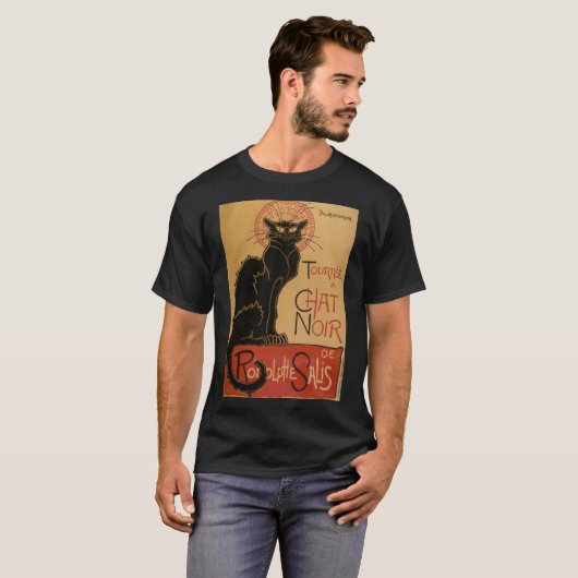 Le chat Noir - Steinlen T-Shirt (Vorne ganz)