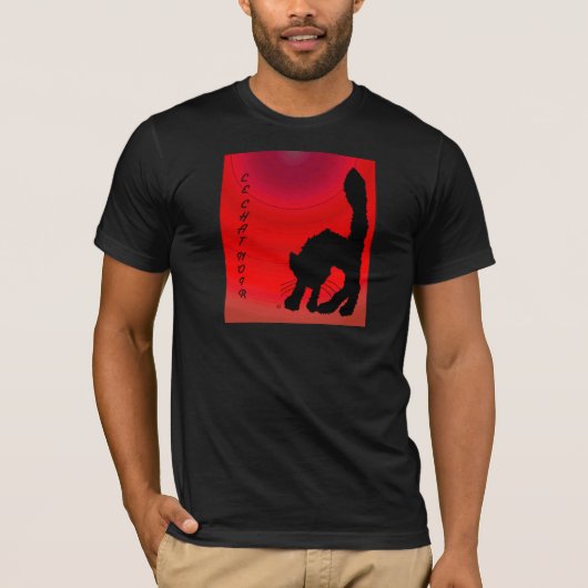 Le Chat Noir T-Shirt (Vorderseite)