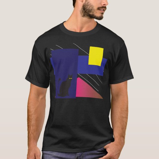 Le chat Noir T-Shirt (Vorderseite)