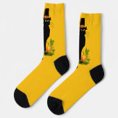 Le Chat Noir Thanksgiving and Pilgrim Turkey Socken (Linkes Detail)