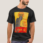 Le Chat Noir The Black Cat Art Nouveau T-Shirt (Vorderseite)
