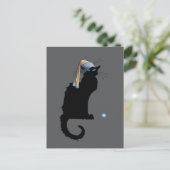 Le Chat Noir und Blue Pearl, Postkarte (Stehend Vorderseite)