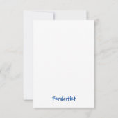 Le Chat Noir und The Scree von Munch, Dankeskarte (Rückseite)