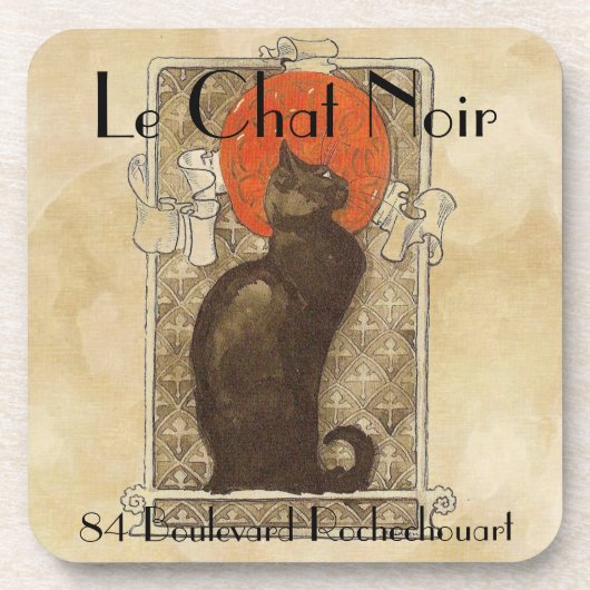 Le Chat Noir Untersetzer (Vorderseite)