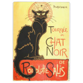 Le chat noir, ursprüngliche Anschlagtafel Klemmbrett (Rückseite)