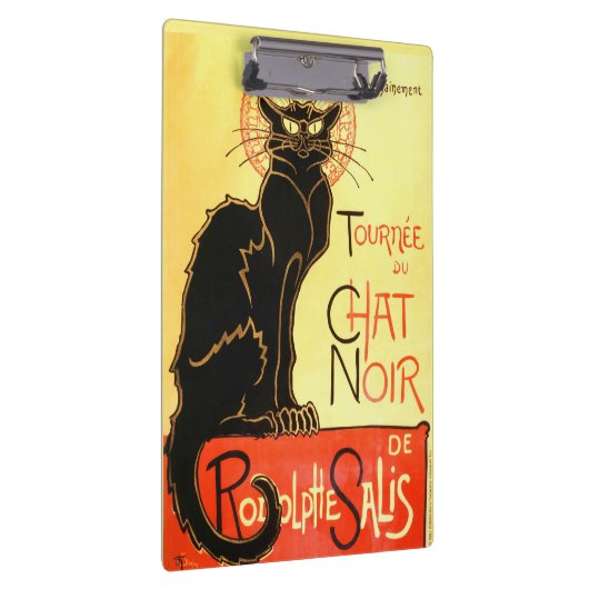 Le chat noir, ursprüngliche Anschlagtafel Klemmbrett (Rechts)