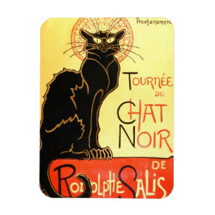 Le chat noir, ursprüngliche Anschlagtafel Magnet