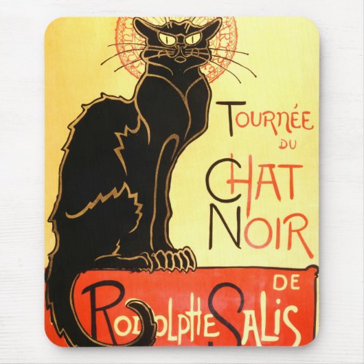 Le chat noir, ursprüngliche Anschlagtafel Mousepad (Vorne)