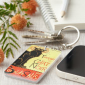 Le chat noir, ursprüngliche Anschlagtafel Schlüsselanhänger (Vorderseite rechts)