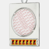 Le Chat Noir Valentine's Day Banner-Ornament Silber (Links)