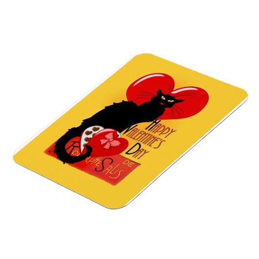 Le Chat Noir Valentine's Day Magnet (Linke Seite)