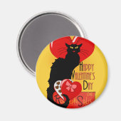 Le Chat Noir Valentine's Day Magnet (Vorderseite/Rückseite)