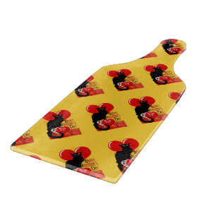 Le Chat Noir Valentine's Day Schneidebrett