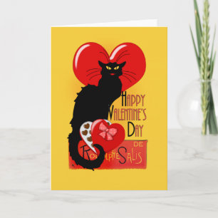Le Chat Noir Valentinstag Feiertagskarte