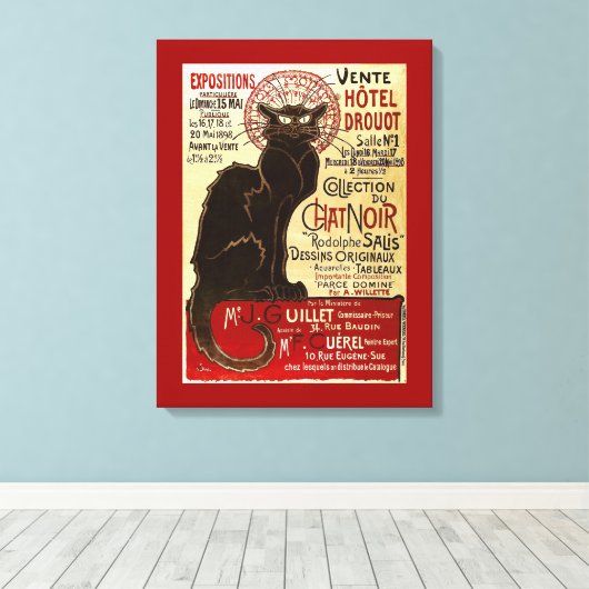 Le Chat Noir, Vente Hôtel Drouot Leinwanddruck (Insitu (Holzboden))
