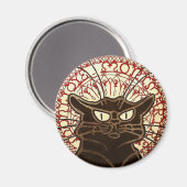 Le Chat Noir, Vente Hôtel Drouot Magnet (Vorderseite/Rückseite)