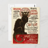 Le Chat Noir, Vente Hôtel Drouot Postkarte (Vorne/Hinten)
