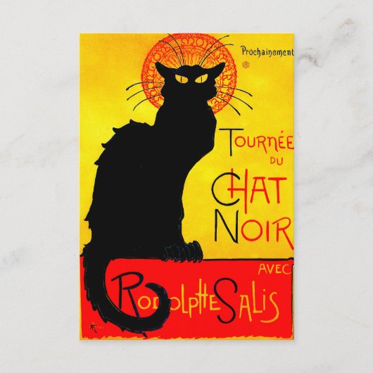 Le Chat Noir Vintag Begleitkarte (Vorderseite)