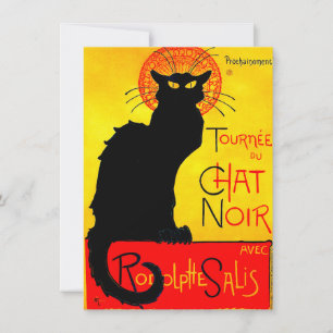 Le Chat Noir Vintag Einladung
