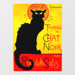 Le Chat Noir Vintag Fensteraufkleber