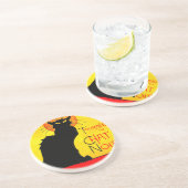 Le Chat Noir Vintag Getränkeuntersetzer (Seite)