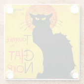 Le Chat Noir Vintag Glasuntersetzer (Rückseite)