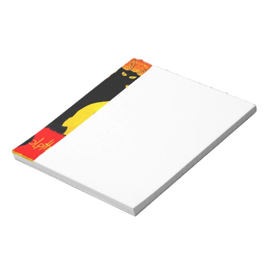 Le Chat Noir Vintag Notizblock (Rotiert)