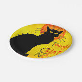 Le Chat Noir Vintag Pappteller (Schrägansicht)