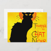 Le Chat Noir Vintag Postkarte (Vorne/Hinten)
