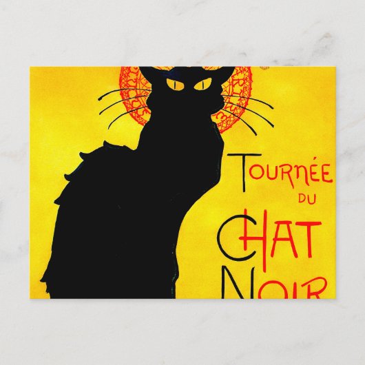 Le Chat Noir Vintag Postkarte (Vorderseite)