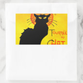 Le Chat Noir Vintag Rechteckiger Aufkleber (Tasche)