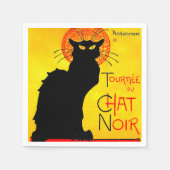Le Chat Noir Vintag Serviette (Vorderseite)
