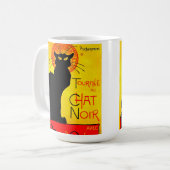 Le Chat Noir Vintage Kaffeetasse (Vorderseite Links)
