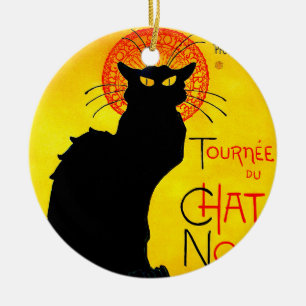 Le Chat Noir Vintage Keramik Ornament