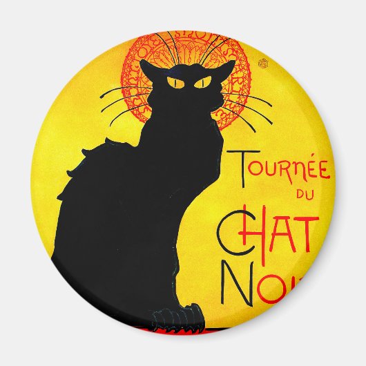 Le Chat Noir Vintage Magnet (Vorne)