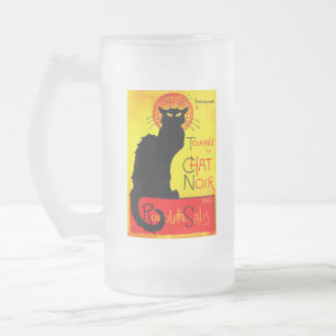 Le Chat Noir Vintage Mattglas Bierglas
