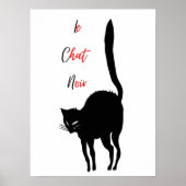 Le Chat Noir - Vintage Schwarze Katze Poster (Vorne)