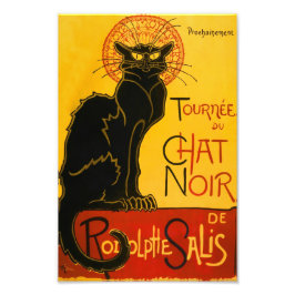 Le Chat Noir Vintage Schwarzkatze Jugendstil Fotodruck