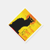 Le Chat Noir Vintage Serviette (Ecke)