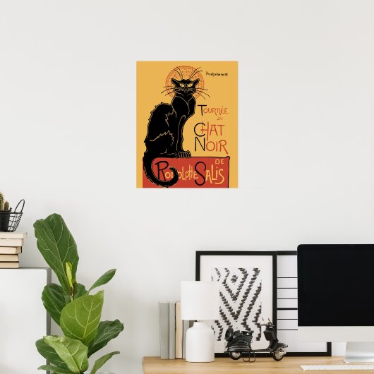 Le Chat Noir von Steinlen Poster (Heimbüro)