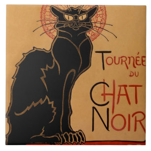 "Le Chat Noir" von Theophile Steinlen Fliese