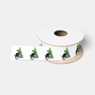 Le Chat Noir Weihnachtsmann Hut Weihnachten Satinband