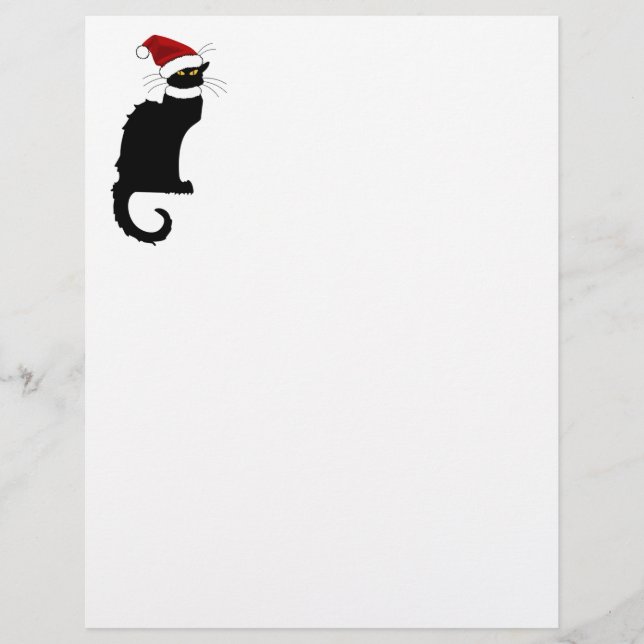 Le Chat Noir Weihnachtsmannmütze Weihnachten (Vorderseite)